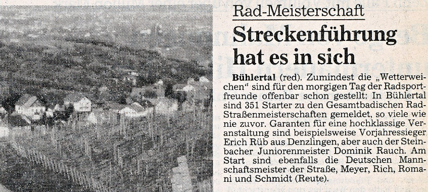 Read more about the article Streckenführung  hat es in sich