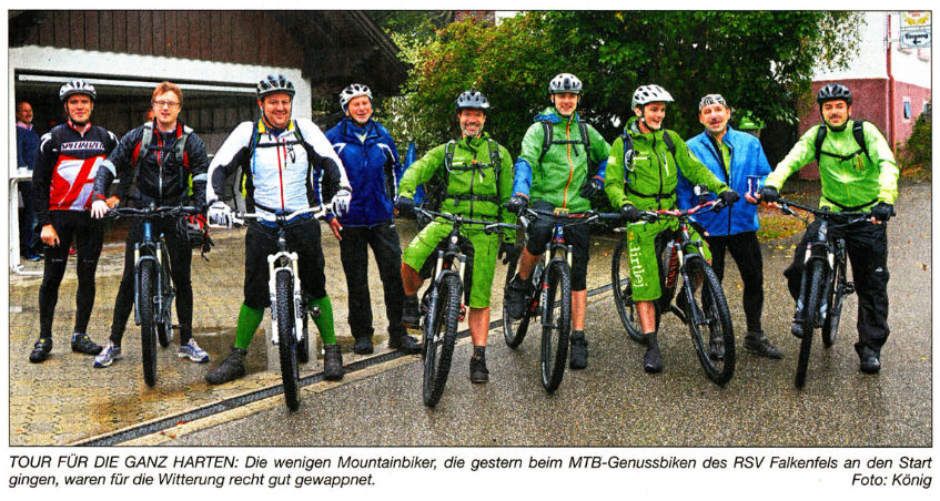 You are currently viewing Abgehärtete „Genussbiker“ trotzen dem Regen