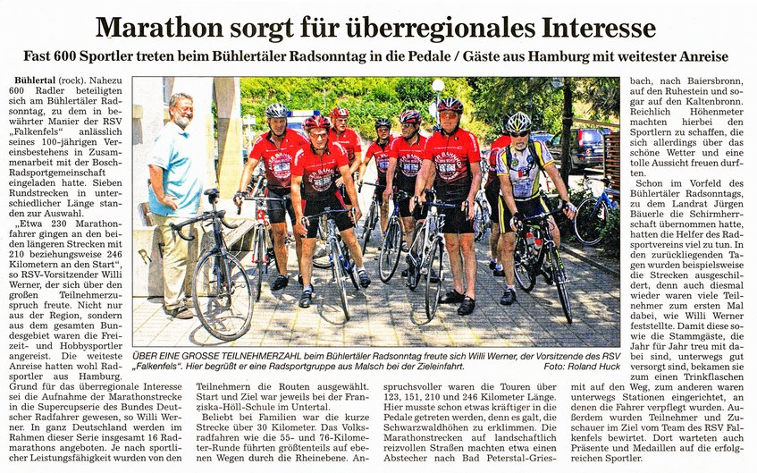 2013 Radsonntagbericht aus dem Acher und Bühler Bote