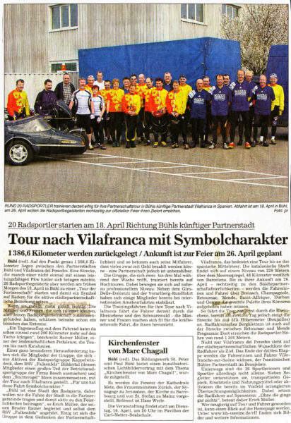 Bericht im Acher und Bühler Bote